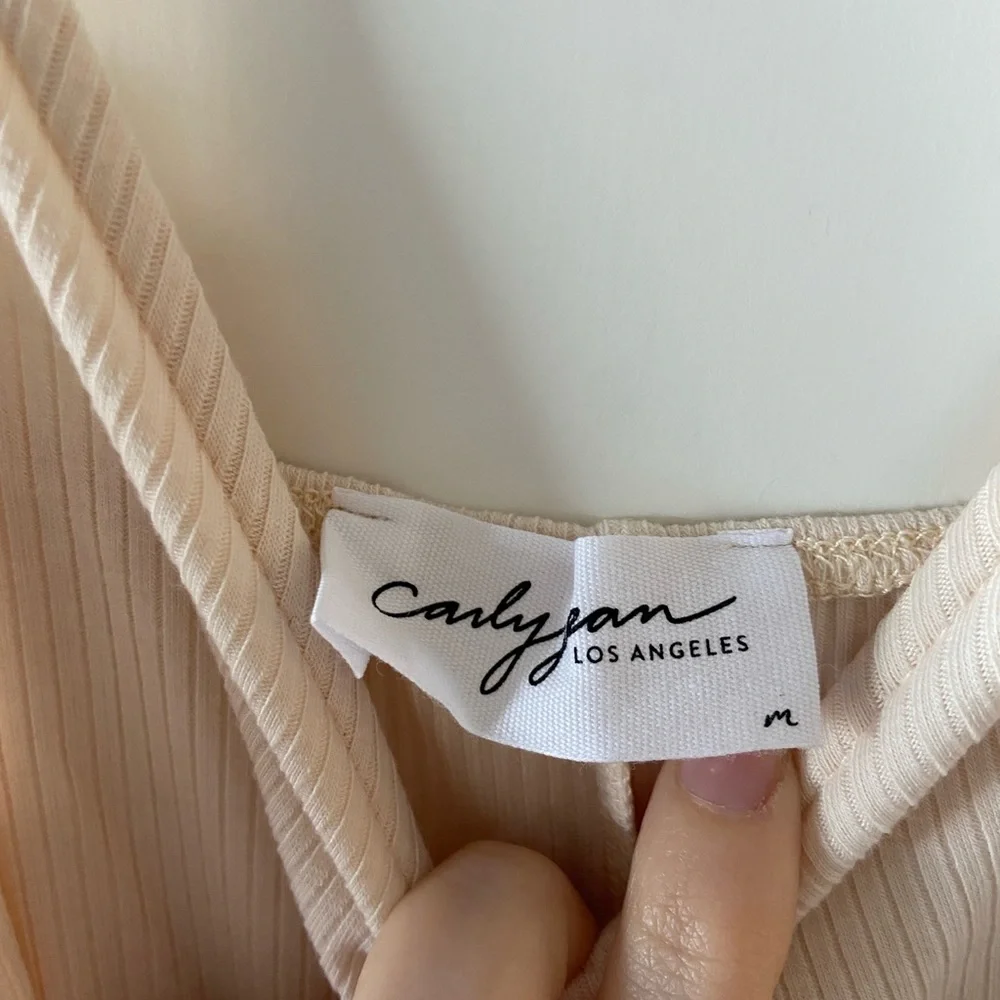 Carly Jean Los Angeles Favorite Ribbed Spaghetti Maxi Dress - Picture 8 of 10